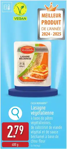 ALDI Lasagne végétalienne aanbieding