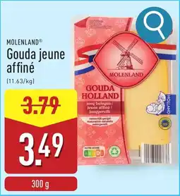 ALDI Gouda jeune affiné aanbieding