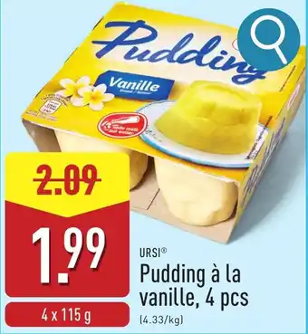 ALDI Pudding à la vanille aanbieding