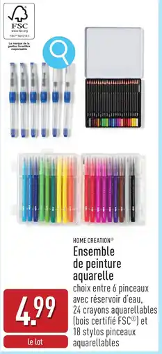 ALDI Ensemble de peinture aquarelle aanbieding