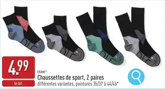 ALDI Chaussettes de sport aanbieding