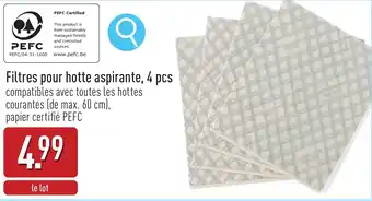 ALDI Filtres pour hotte aspirante aanbieding