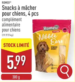 ALDI Snacks à mâcher pour chiens aanbieding