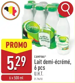 ALDI Lait demi-écrémé aanbieding