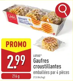 ALDI Gaufres croustillantes aanbieding