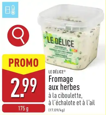 ALDI Fromage aux herbes aanbieding