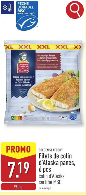 ALDI Filets de colin d'Alaska panés aanbieding