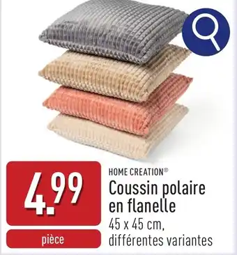 ALDI Coussin polaire en flanelle aanbieding