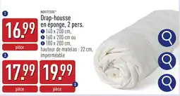 ALDI Drap housse en éponge aanbieding