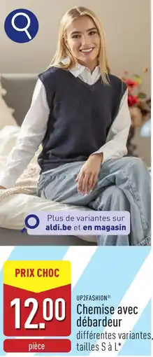 ALDI Chemise avec débardeur aanbieding