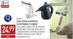 ALDI Lave-vitres à batterie ou nettoyeur à vapeur aanbieding