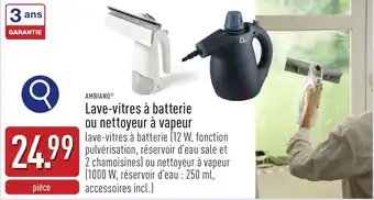 ALDI Lave-vitres à batterie ou nettoyeur à vapeur aanbieding