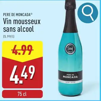 ALDI Vin mousseux sans alcool aanbieding