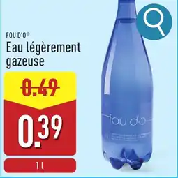 ALDI Eau légèrement gazeuse aanbieding