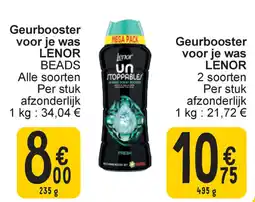 Cora Geurbooster voor je was Lenor Beads aanbieding