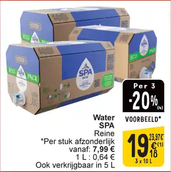 Cora Water SPA aanbieding