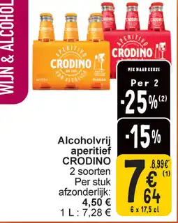 Cora Alcoholvrij Aperitief Crodino aanbieding