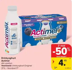 Carrefour Drinkyoghurt Actimel aanbieding