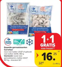 Carrefour Gepelde garnaalstaarten Carrefour aanbieding