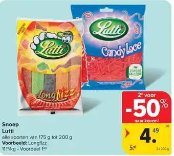 Carrefour Snoep Lutti aanbieding