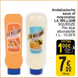 Cora Andalusische saus of mayonaise aanbieding