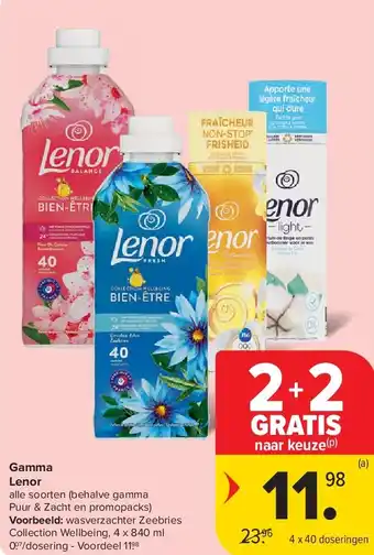 Carrefour Gamma Lenor aanbieding