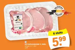 Albert Heijn AH Varkenskotelet 6 stuks aanbieding