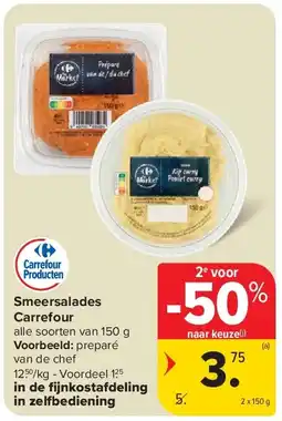 Carrefour Smeersalades Carrefour aanbieding