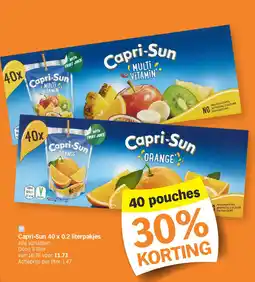 Albert Heijn Capri-Sun 40 x 0.2 literpakjes aanbieding