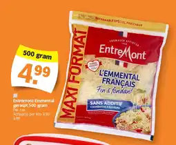 Albert Heijn Entremont Emmental geraspt 500 gram aanbieding