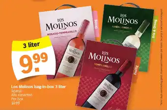 Albert Heijn Los Molinos bag-in-box 3 liter aanbieding