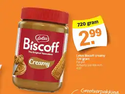 Albert Heijn Lotus Biscoff creamy 720 gram aanbieding