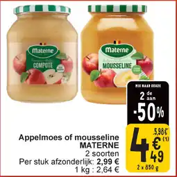 Cora Appelmoes of mousseline materne aanbieding