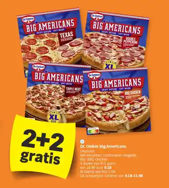 Albert Heijn Dr. Oetker Big Americans aanbieding