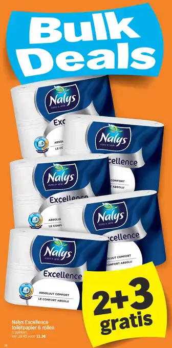 Albert Heijn Nalys Excellence toiletpapier 6 rollen aanbieding