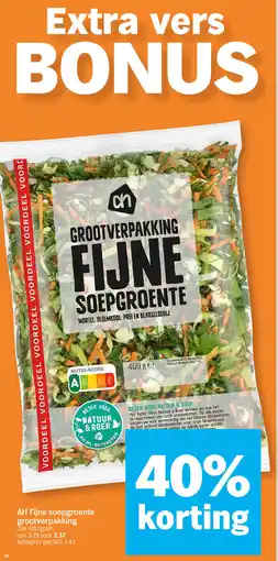 Albert Heijn AH Fijne soepgroente grootverpakking aanbieding