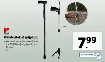 Lidl Wandelstok of grijphulp aanbieding