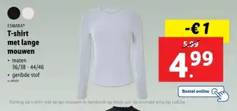 Lidl T-shirt met lange mouwen aanbieding