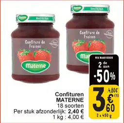 Cora Confituren Materne aanbieding