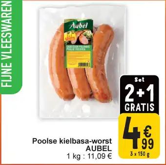 Cora Poolse kielbasa worst aubel aanbieding