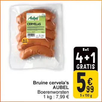 Cora Bruine cervela's aubel aanbieding