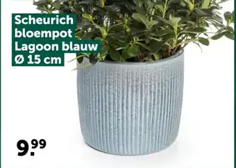 AVEVE Scheurich bloempot Lagoon blauw aanbieding