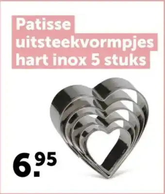 AVEVE Patisse uitsteekvormpjes hart inox aanbieding