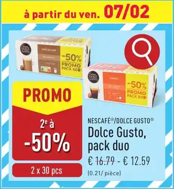 ALDI Dolce Gusto, pack duo aanbieding