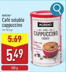 ALDI Café soluble cappuccino aanbieding