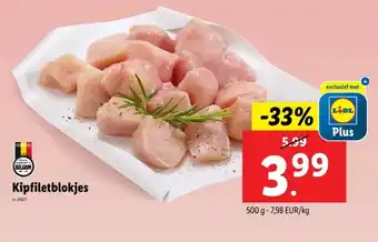 Lidl Kipfiletblokjes aanbieding