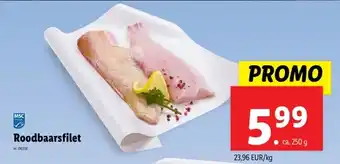 Lidl Roodbaarsfilet aanbieding