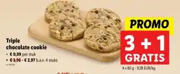 Lidl Triple chocolate cookie aanbieding