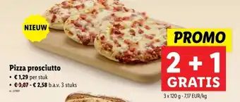 Lidl Pizza prosciutto aanbieding