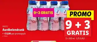 Lidl Aardbeiendrank aanbieding